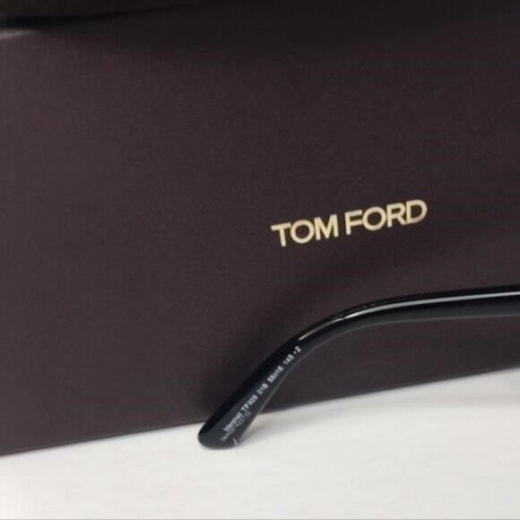 Tom Ford MARSHALL FT 0929 Shiny Black/Grey Brown Shaded 58/16/145 unisex Sunglas - Picture 7 of 8